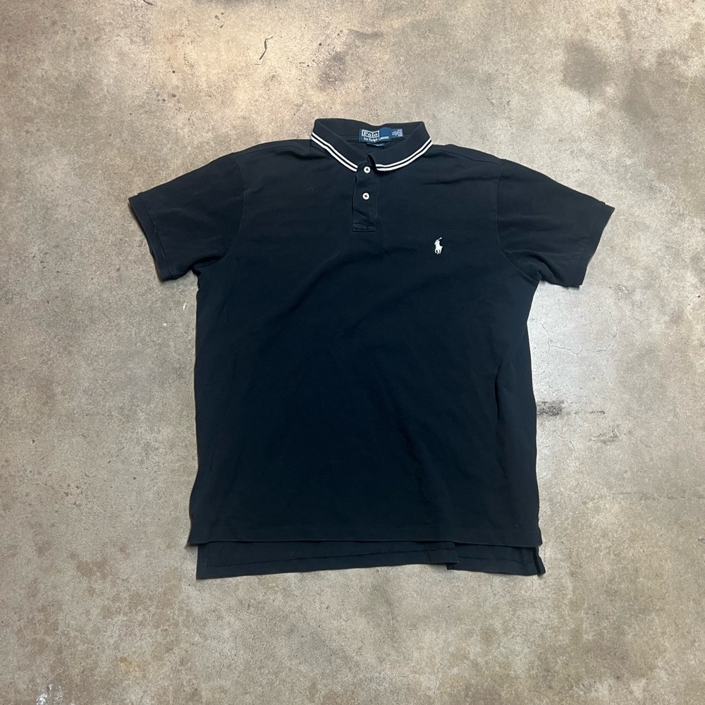 Vintage Polo Ralph Lauren White Striped Color Polo
